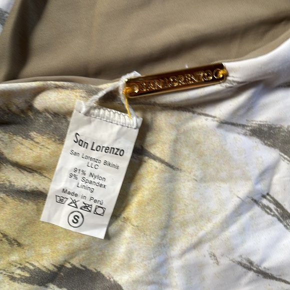 NWOT - never worn. Super cute yellow and gray tiger stripe One- Piece! - Picture 3 of 3